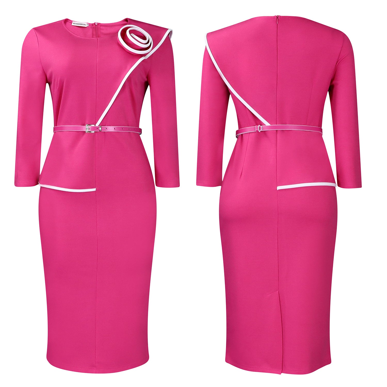 D551 Foreign Trade Women's Wear 2024 Spring New Fashion Elegant OL Tongle Pencil Skirt Hip African dress