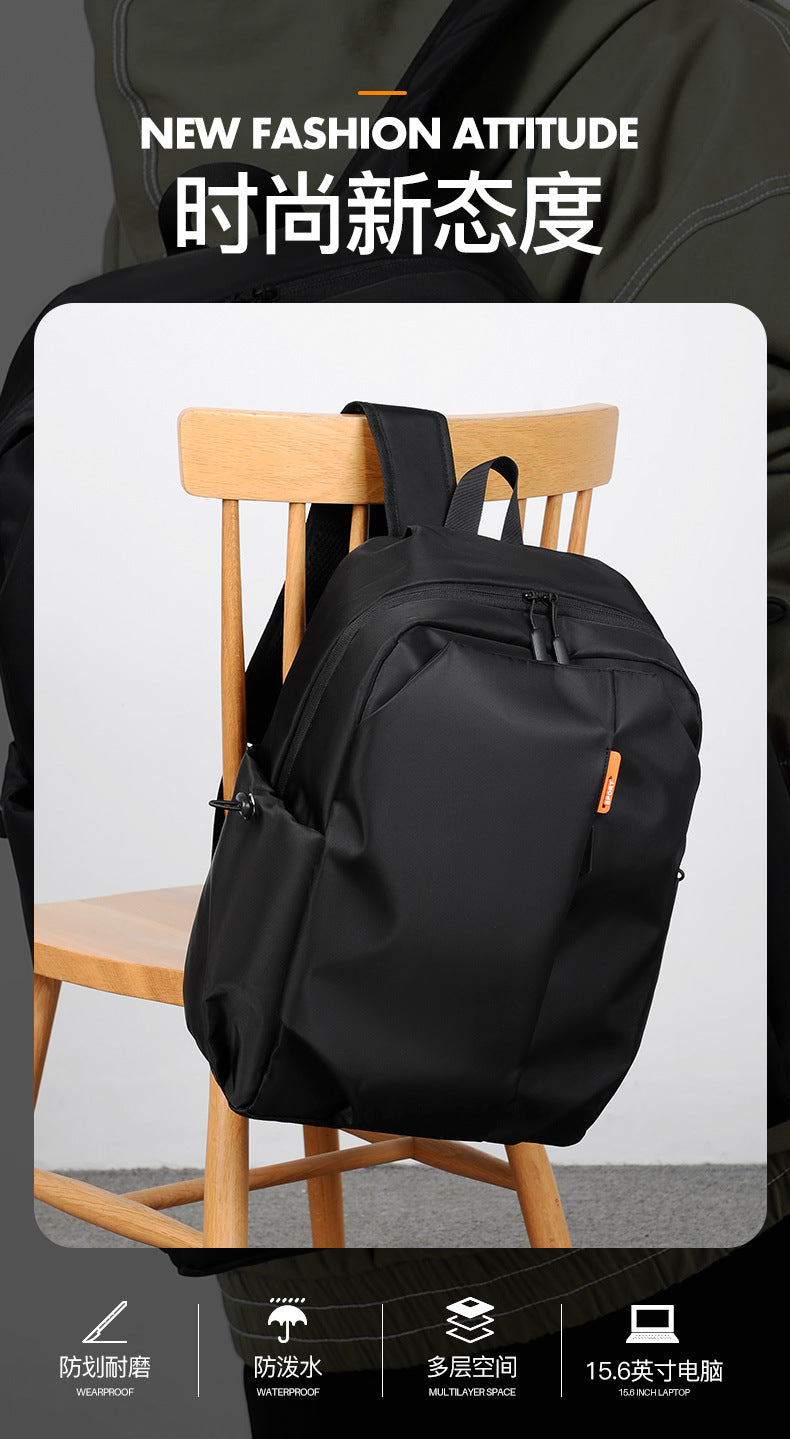 Casual Men's Backpack Cross-border Simple All-match 14-inch Backpack Uab Charging Holes Student Book Backpack