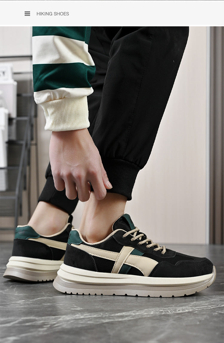 sneaker Men's 2025 Spring New Mesh Breathable Casual Shoes Men's Soft Bottom Breathable Campus Style All-match Forrest Gump Shoes