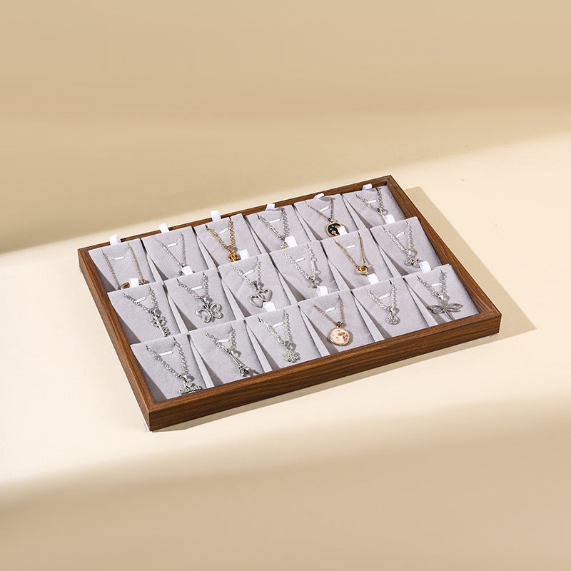 Jewelry Storage Box High-grade Exquisite Large Capacity Earrings Earrings Necklace Dressing Table Watch Jewelry Jewelry Display Stand