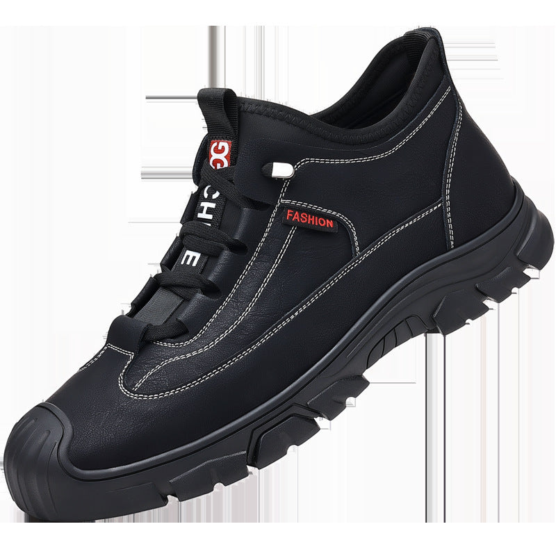 2023 autumn and winter new men's shoes fashion outdoor casual shoes hiking shoes simple trend work shoes a generation of hair