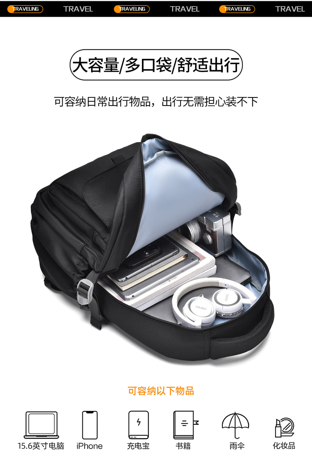 Japanese style large capacity western style men's and women's backpack simple student backpack junior high school student neutral schoolbag female fashion