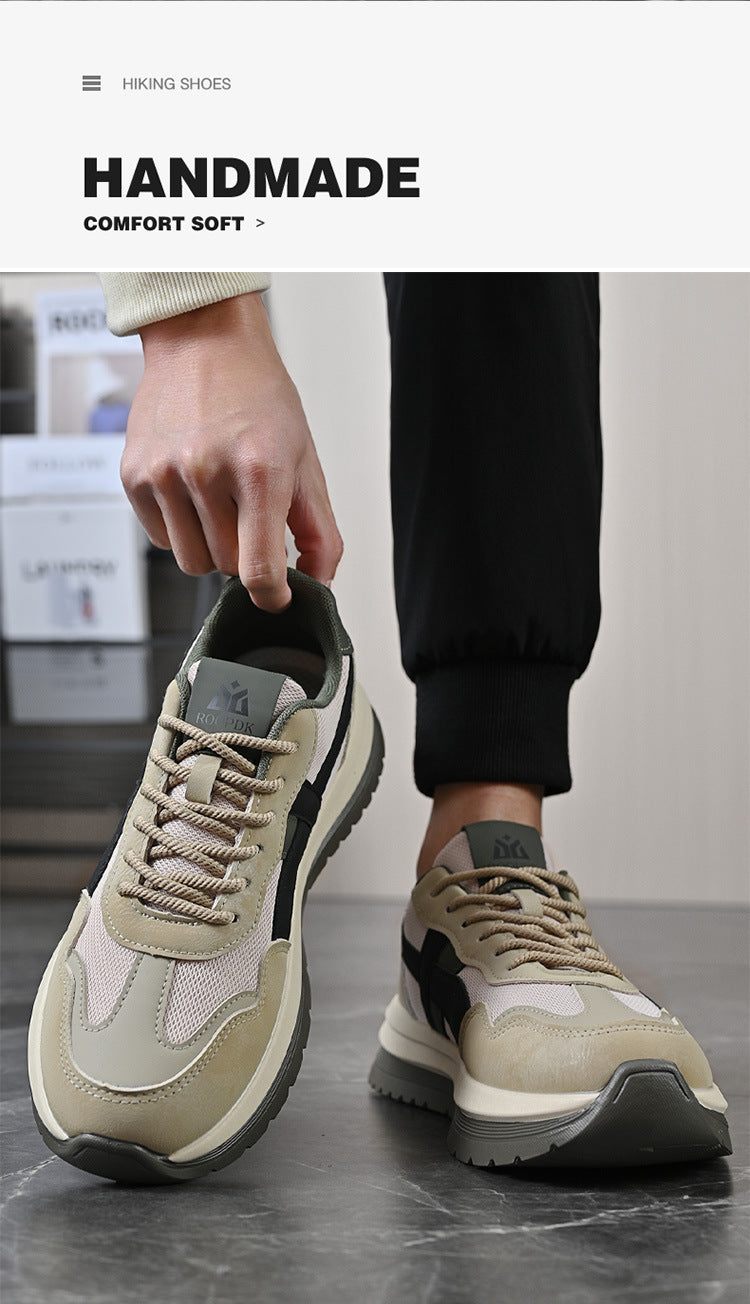 sneaker Men's 2025 Spring New Mesh Breathable Casual Shoes Men's Soft Bottom Breathable Campus Style All-match Forrest Gump Shoes