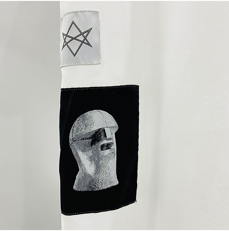 New Men's T-Shirt 2026 Spring/Summer Classic Alien Patch High-Quality Version Slim-Fit Short-Sleeve T-Shirt Summer Fashion
