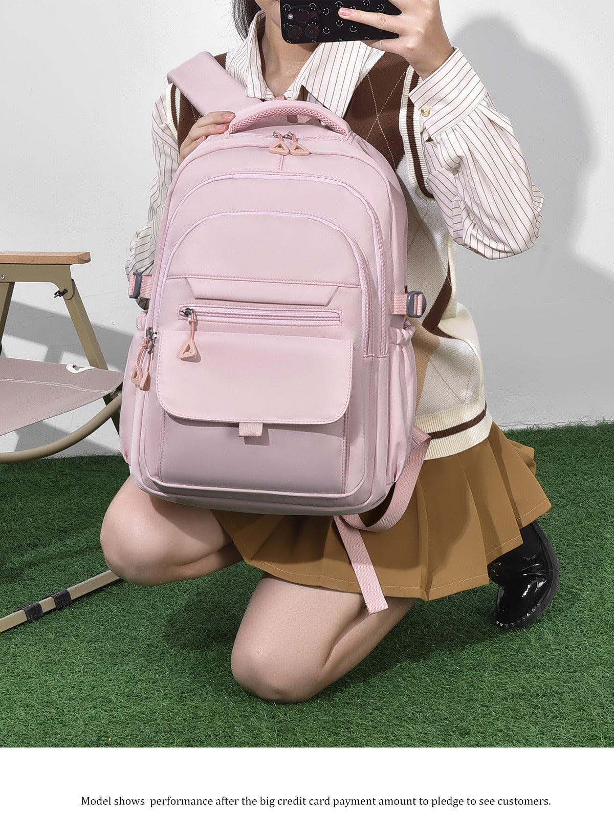 Japanese style large capacity western style men's and women's backpack simple student backpack junior high school student neutral schoolbag female fashion