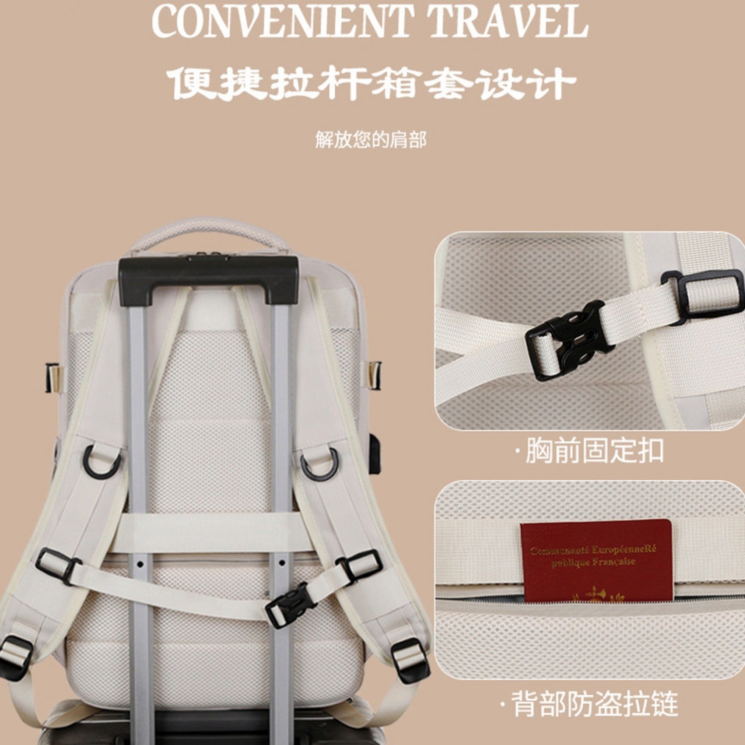 New Large Capacity Short-distance Travel Backpack Multi-function Casual Backpack Laptop Backpack Travel Bag Wash Bag