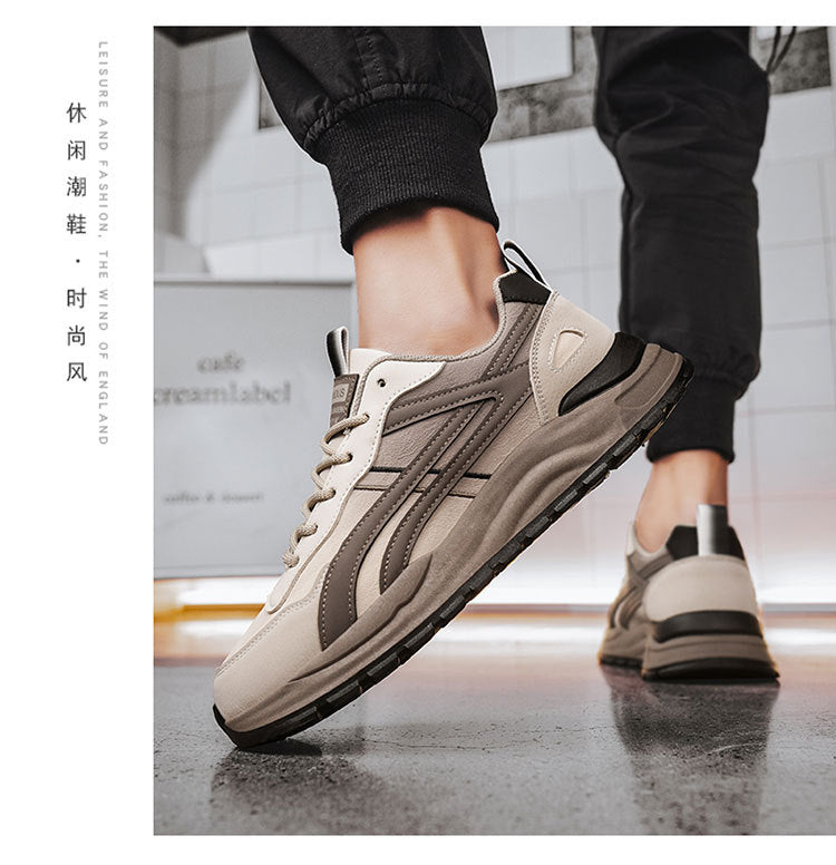 Forrest Gump Shoes Men's 2025 New Breathable Lightweight Trendy Casual Shoes Men's Thick Bottom Shock Absorbing Running Campus Style sneaker