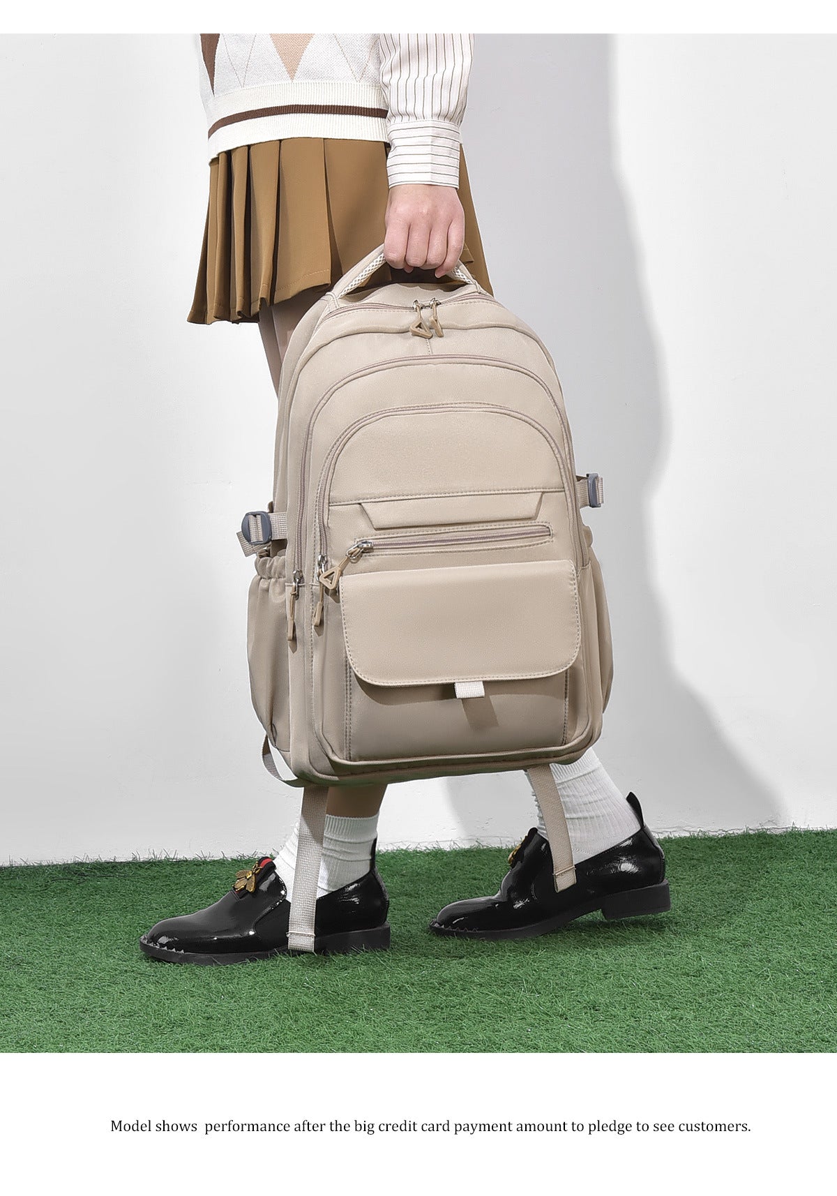 Japanese style large capacity western style men's and women's backpack simple student backpack junior high school student neutral schoolbag female fashion