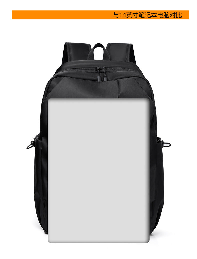 Casual Men's Backpack Cross-border Simple All-match 14-inch Backpack Uab Charging Holes Student Book Backpack