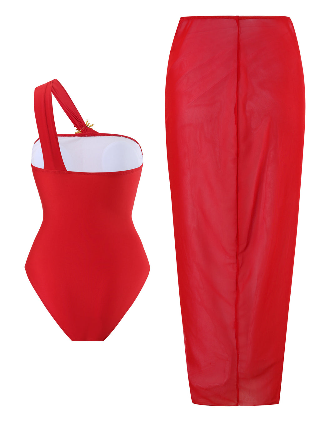 2025 Amazon New Women's Swimsuit AliExpress Solid Color Sexy High-end Fashion Hot Spring Swimsuit Women