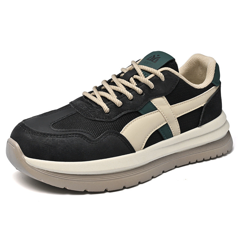 sneaker Men's 2025 Spring New Mesh Breathable Casual Shoes Men's Soft Bottom Breathable Campus Style All-match Forrest Gump Shoes
