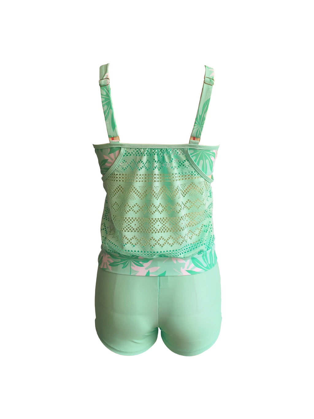 2023 new foreign trade cross-border swimsuit plus size hollow conservative tankini Amazon AliExpress split swimsuit women