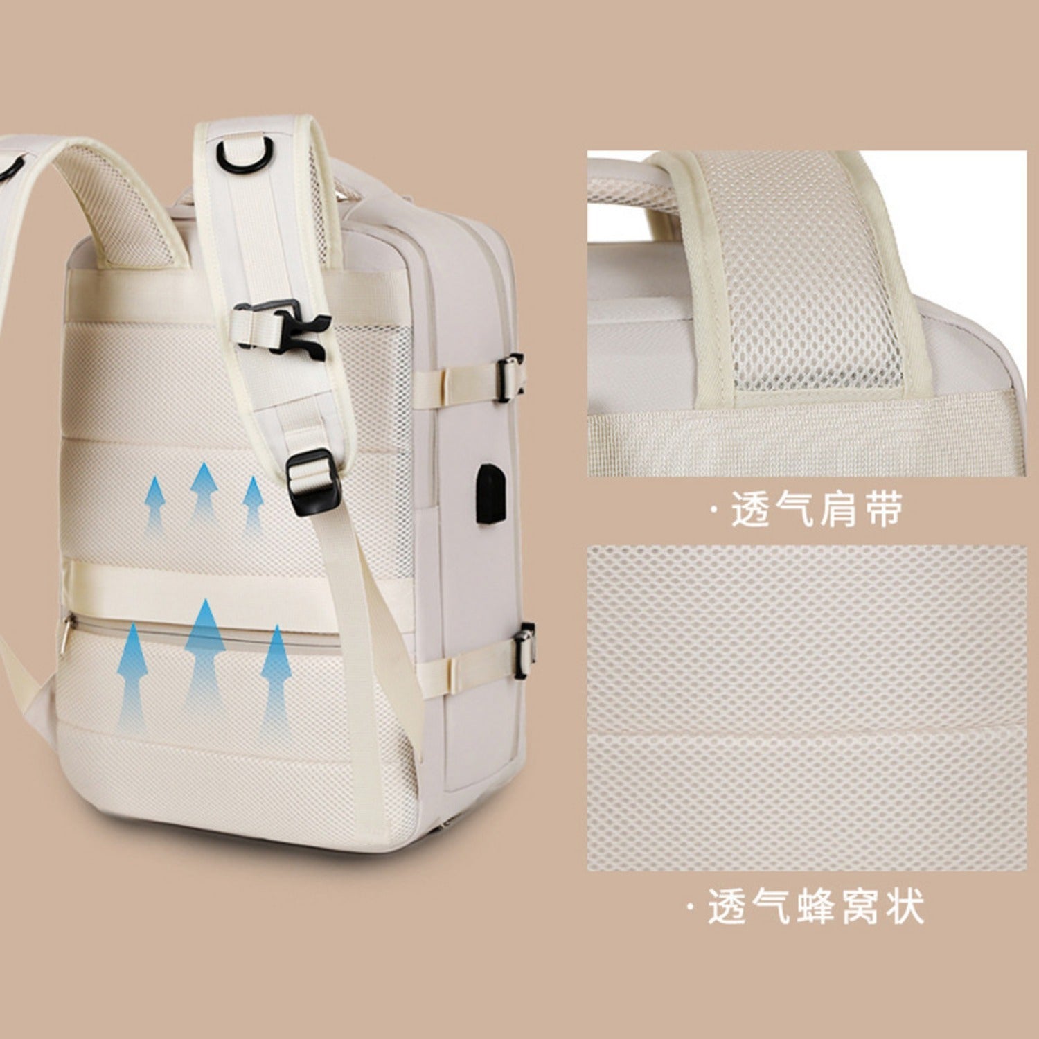 New Large Capacity Short-distance Travel Backpack Multi-function Casual Backpack Laptop Backpack Travel Bag Wash Bag