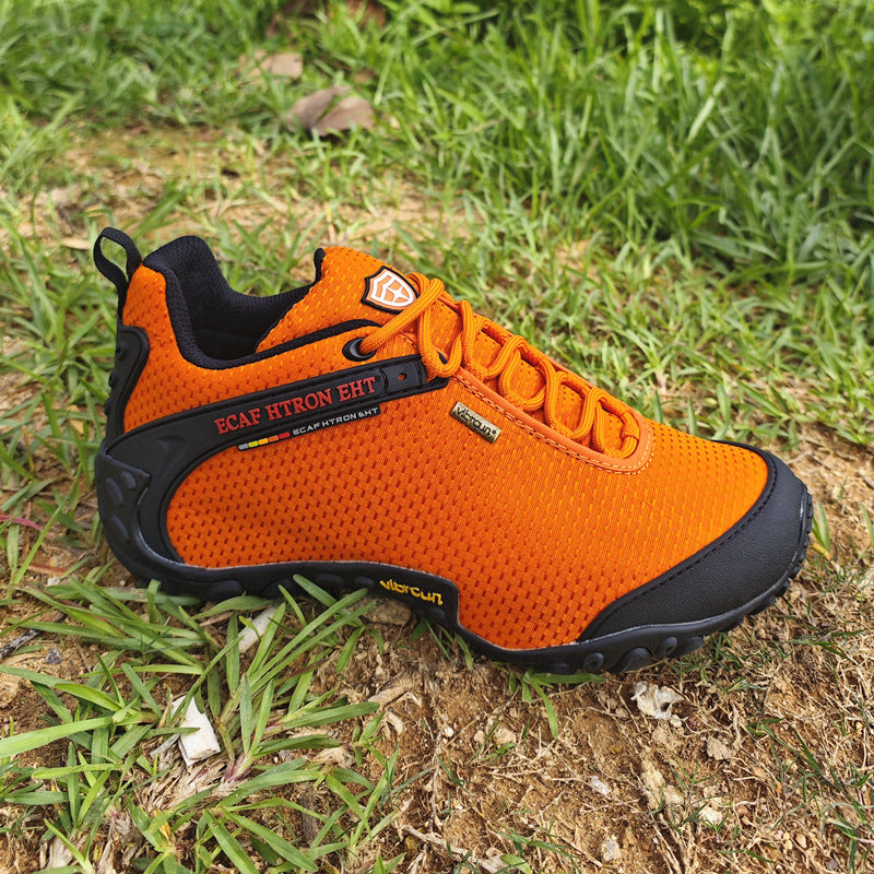 2024 spring, summer and autumn outdoor hiking shoes men's and women's hidden height waterproof mesh breathable sports non-slip hiking shoes