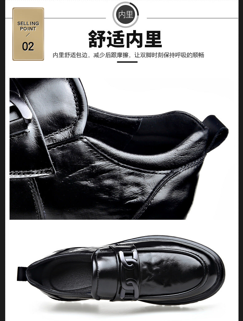 The first layer of cowhide new formal low-top leather shoes men's autumn leather shoes breathable new business casual men's shoes tide