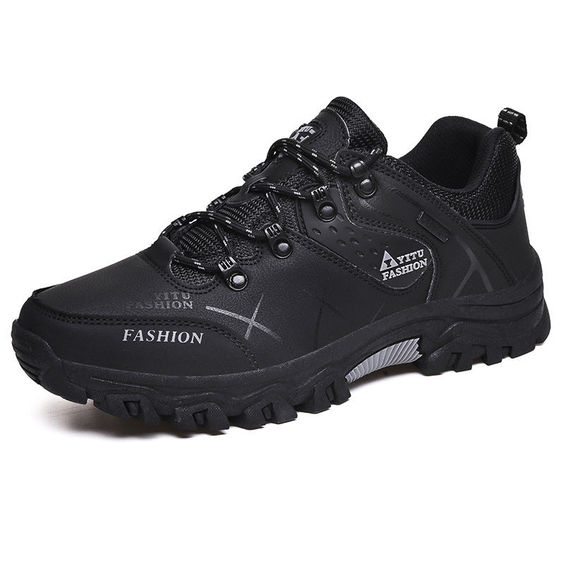 2024 cross-border all-match new high-top hiking shoes cross-country hiking cotton men's outdoor shoes extra large size sneaker