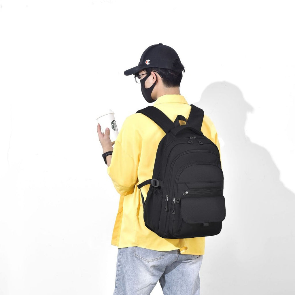 Japanese style large capacity western style men's and women's backpack simple student backpack junior high school student neutral schoolbag female fashion