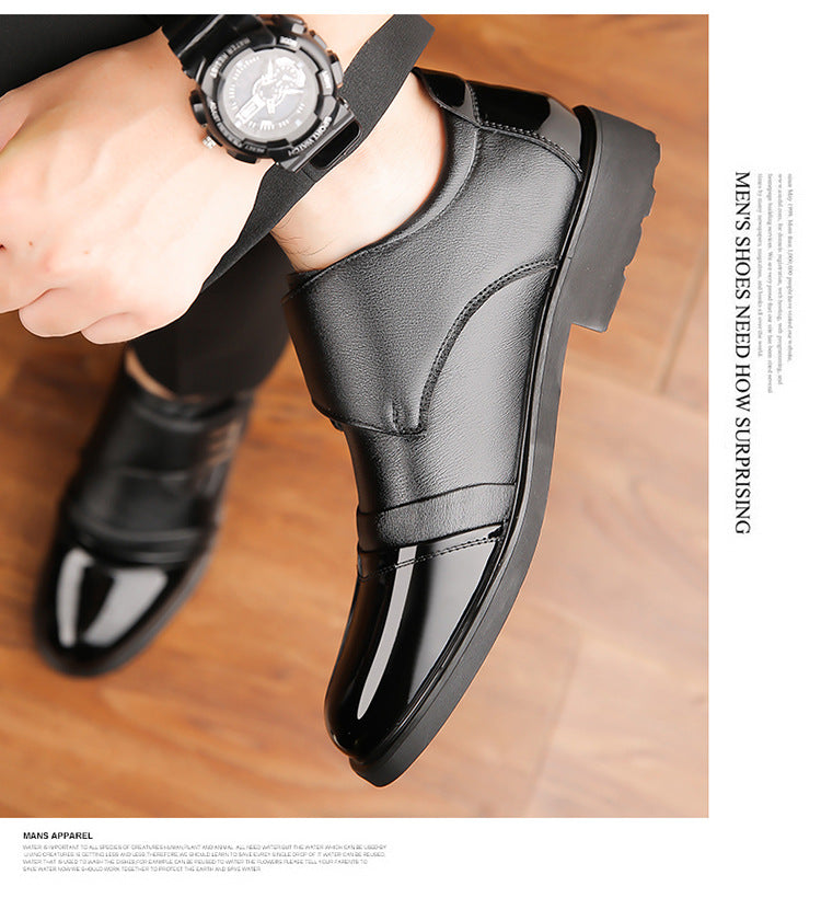Cross-Border spring men's business formal wear men's shoes casual leather shoes British trendy soft bottom shoes Korean style leather shoes wedding