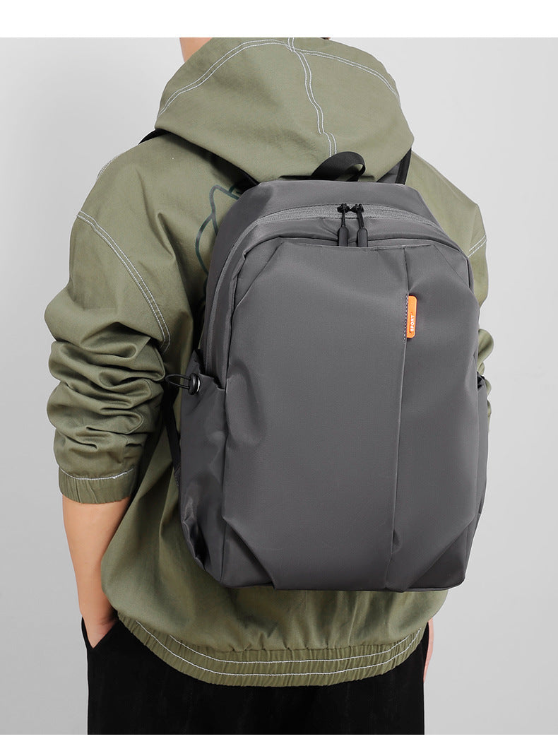 Casual Men's Backpack Cross-border Simple All-match 14-inch Backpack Uab Charging Holes Student Book Backpack