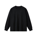 300g combed skin-friendly padded cotton long sleeve T-shirt men's 2024 autumn and winter solid color round neck bottoming shirt top