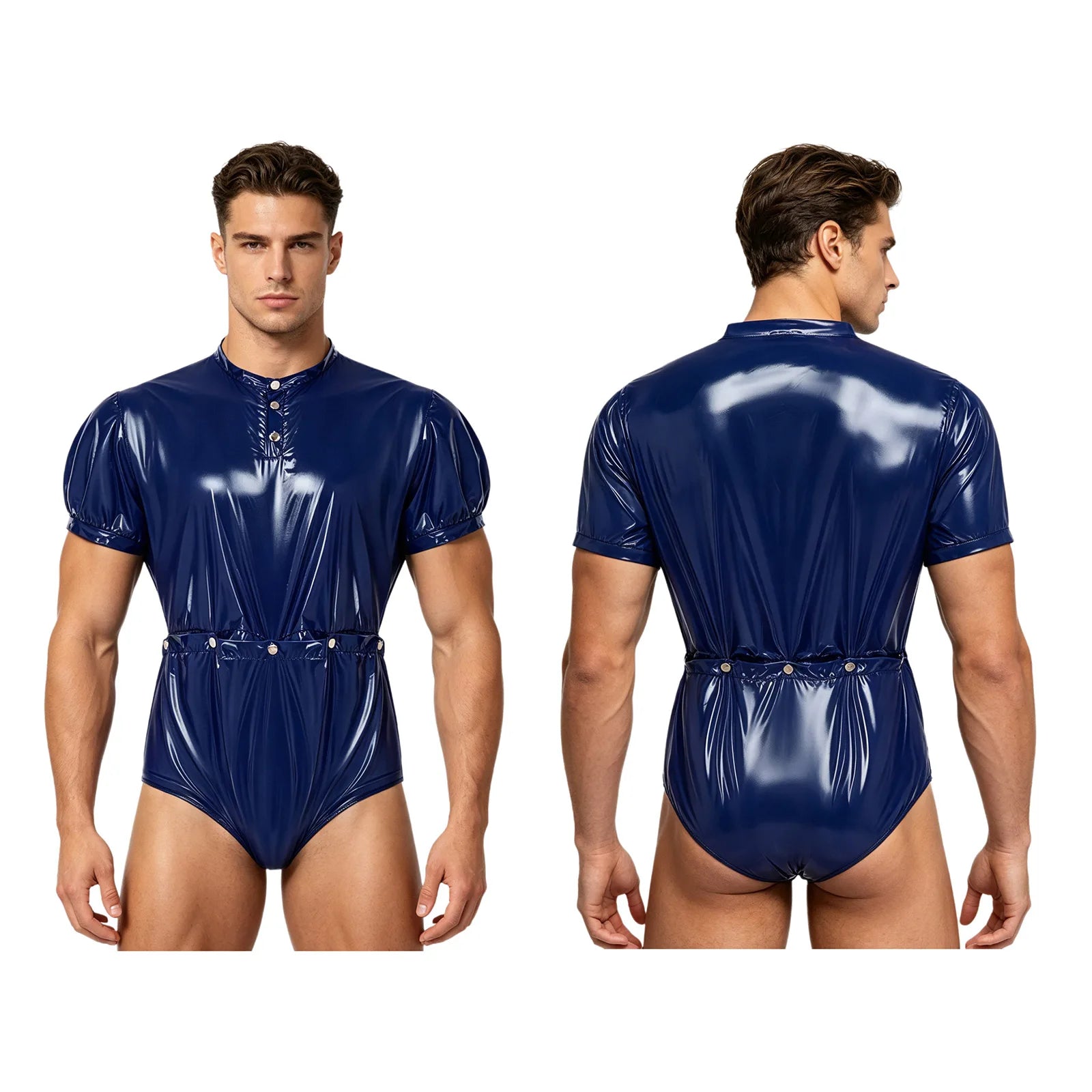 Women Men Waterproof Adaptive Bodysuit Elderly Bedridden Leak-proof Incontinence Diaper Cover Easy-to Wear Rompers Swimsuit