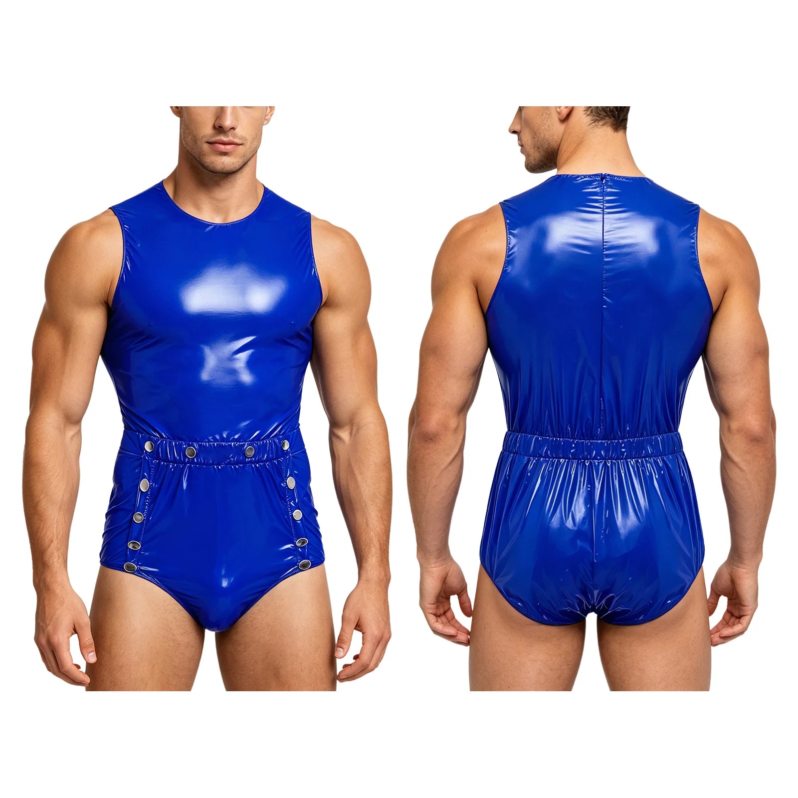 Women Men Waterproof Adaptive Bodysuit Elderly Bedridden Leak-proof Incontinence Diaper Cover Easy-to Wear Rompers Swimsuit